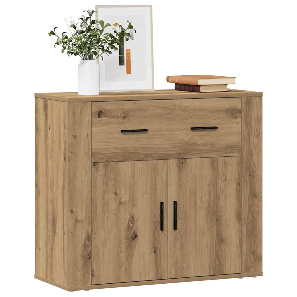 Sideboard Artisian Oak 80x33x70 cm Engineered Wood